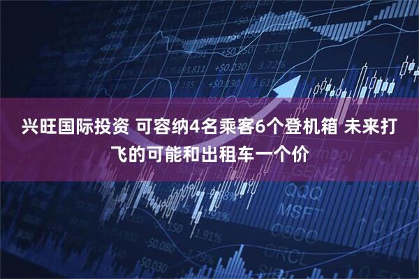 兴旺国际投资 可容纳4名乘客6个登机箱 未来打飞的可能和出租车一个价